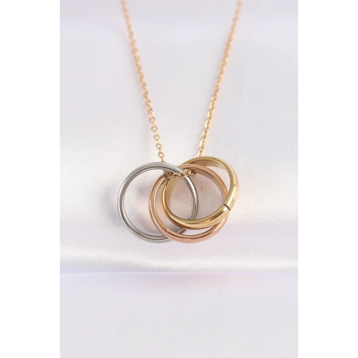 316l Çelik Zincir Çoklu Renk Model Kolye