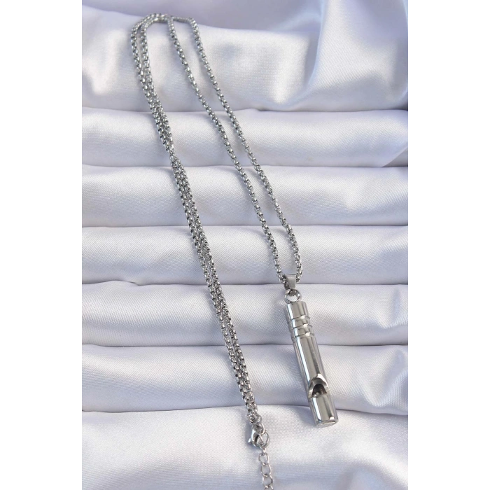 Acil Durum Düdüğü 316l Çelik Kararma Yapmaz Yüksek Desibel Kolye Unisex