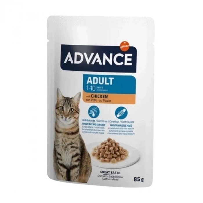 Advance Tavuklu Pouch Konserve Yetişkin Kedi Maması 1 Adet 85 Gr