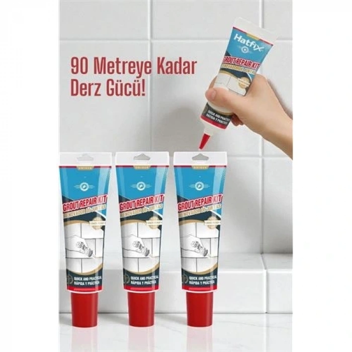 Beyaz Derz Dolgu Macunu Fayans Arası Temizlik ve Yenileme Çözümü 90 Metre