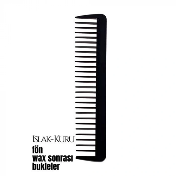 Bukleli Saç Fön Wax Sonrası Tarak Karbon Nano Absolute Professional