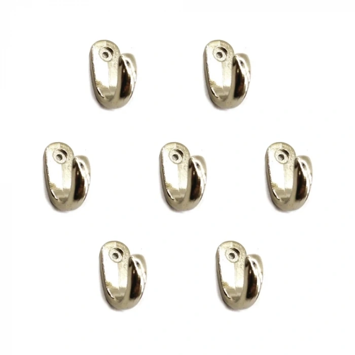 Büyük Tekli Fincan Askı, Dekor Askısı - Nikel, 12x23x30 Mm