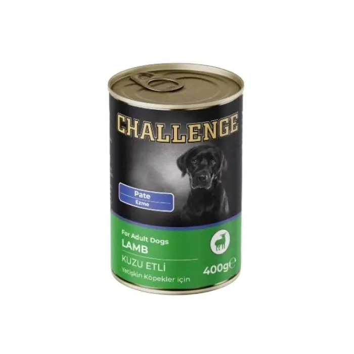Challenge Pate Kuzu Etli Yetişkin Konserve Köpek Maması 1 Adet 400 Gr