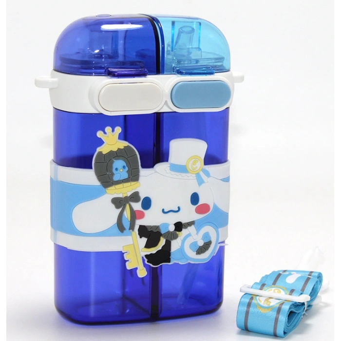 Cinnamoroll Figürlü Çift Bölmeli Pipetli Suluk