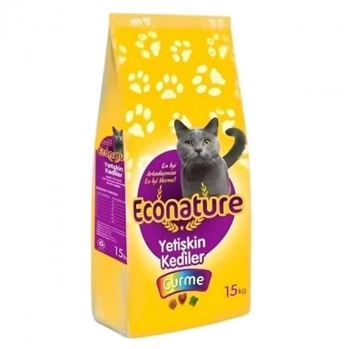 Econature Gurme Balıklı Yetişkin Kedi Maması 15 Kg