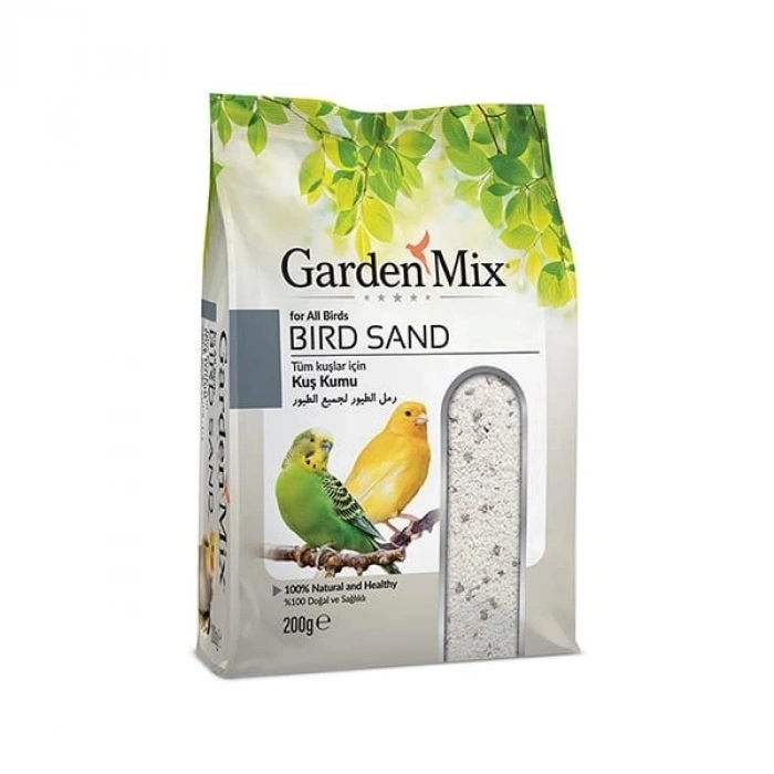 Garden Mix Tüm Kuşlar İçin Doğal Ve Sağlıklı Kuş Kumu 200 Gr