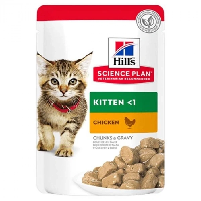 Hills Kitten Tavuklu Pouch Yavru Konserve Kedi Maması 1 Adet  85 Gr