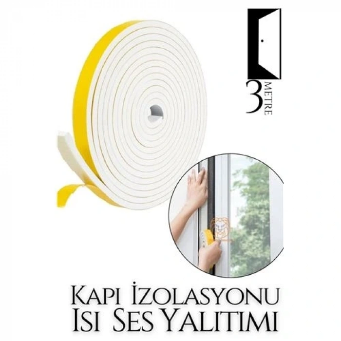 Kapılar Için 4 Mevsim 3 Metre Ses Isı Yalıtım Sünger Bant