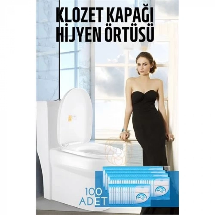 Klozet Kapağı Kılıfı Hijyenik Tek Kullanımlık 100 ADET