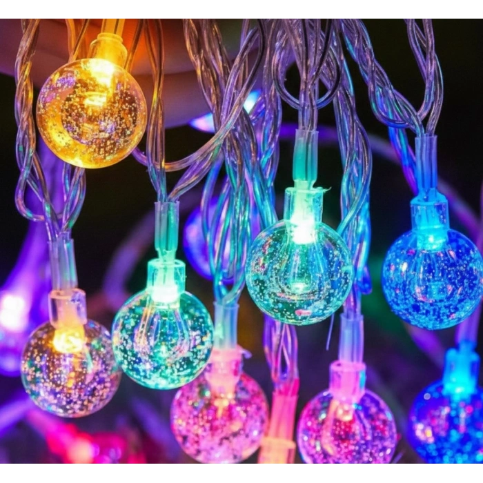 Kristal Top Gün Işığı Dekoratif Işık 5 Metre 28 LED