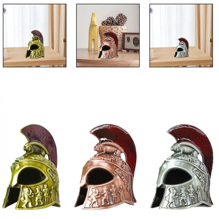 Metal Dekoratif Şövalye Miğferi