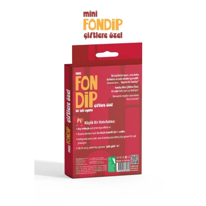 Mini Fondip Çiftlere Özel Eğlenceli Kart Oyunu