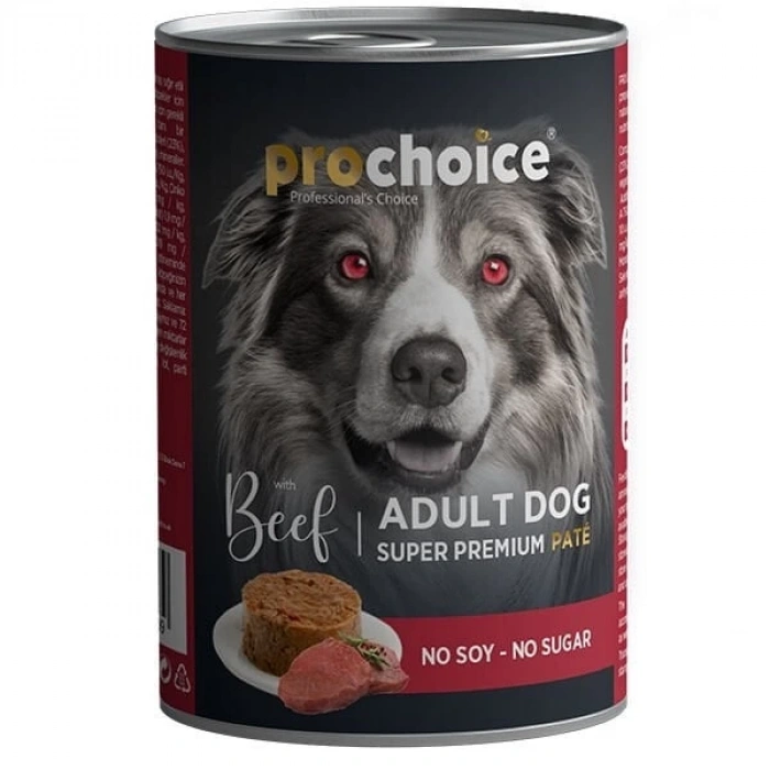 Pro Choice Adult Biftekli Yetişkin Köpek Konservesi 1 Adet 400 Gr