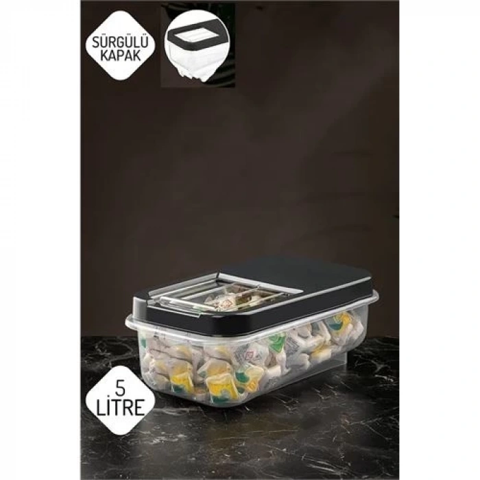 Reagan Tablet ve Deterjan Saklama Kutusu 5 lt ANTRASİT