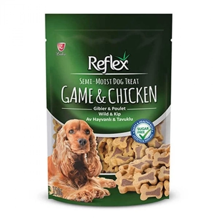 Reflex Av Hayvanlı Ve Tavuklu Yarı Yumuşak Köpek Ödül Maması 1 Adet 150 Gr