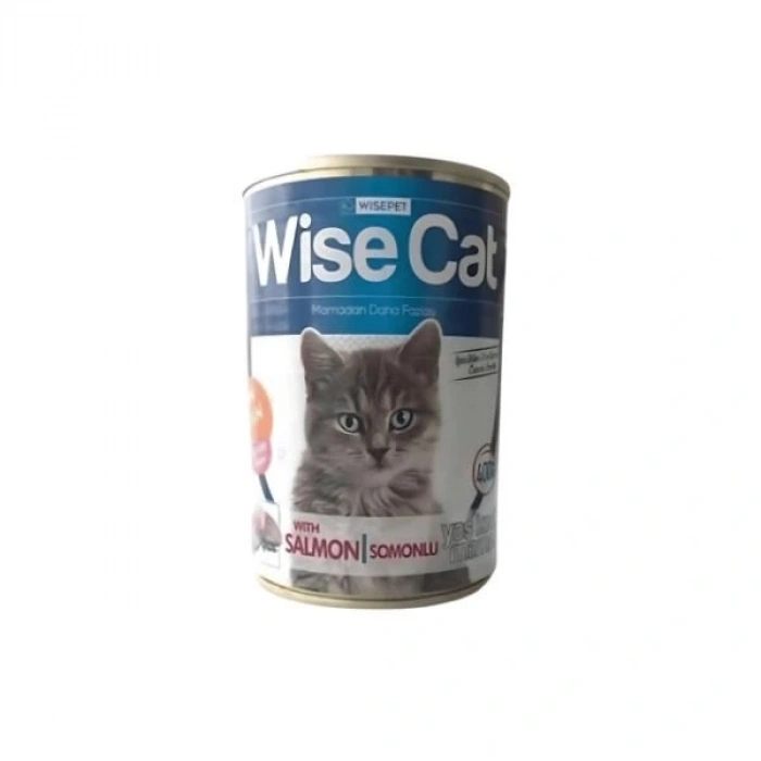 Wise Cat Somonlu Yetişkin Konserve Kedi Maması 1 Adet 400 Gr