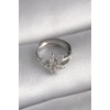 316L Çelik Gümüş Renk Zirkon Taşlı Deniz Yıldızı Model Tragus Piercing