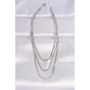 316L Çelik İtalyan Zincir Gümüş Renk Çoklu Kolye