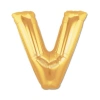 Altın Sarısı Folyo V Harfi Balon 1 Metre