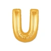 Altın Sarısı Folyo U Harfi Balon 1 Metre