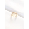 F Harfli Altın Renk Ayarlanabilir Yüzük