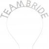 Gümüş Kaplama Kristal Taşlı Team Bride Taç 16x17 Cm