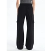 Kargo cep jeans pantolon siyah
