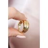 Metal Gold Renk Ayarlamalı Kadın Yüzük
