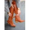 Milla Taba Cilt Tak Çıkar Topuklu Bot Ve Çizme