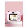 Mini 1080p Hd Çocuk Kamera Dijital Fotoğraf Makinesi 2.0 Inç Ekran 5 Adet Oyun Pembe