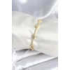 Pirinç Gold Renk Halley Yıldız Model Kadın Bileklik