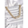 Pirinç Gold Renk VIP Exclusive Seri Gurmet Model Kadın Kolye