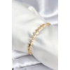 Pirinç Gold Renk Yıldız Model Kadın Bileklik