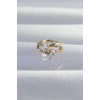 Pirinç Gold Renk Zirkon Taşlı Damla Earcuff Küpe