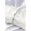 Pirinç Gümüş Renk Halley Yıldız Model Kadın Bileklik