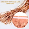 Rose Gold Püsküllü Kapı Perdesi