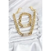Xuping Gurmet Gold Renk Kolye Ve Bileklik Seti