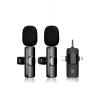 Yüksek Kalite Profesyonel 3 In 1 Kablosuz Taşınabilir Yaka Mikrofonu Youtube Facebook Tiktok
