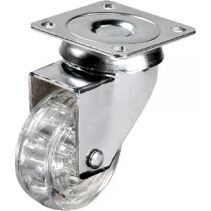 301 - 50x20 Mm Şeffaf Makaralı Tablalı Teker