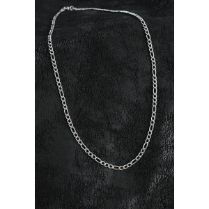 316L Çelik Klasik Figaro Zincir Model Gümüş Renk Erkek Kolye