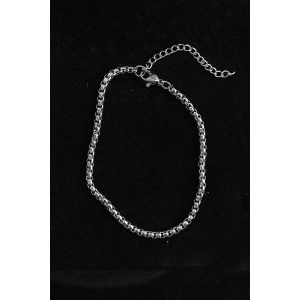 316L Çelik Örgü Model Gümüş Renk Erkek Bileklik