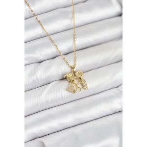 316l Çelik Zincir Gold Renk Erkek Kız Model Kadın Kolye