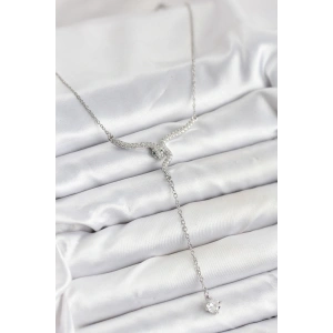 316l Çelik Zincir Gümüş Renk Yılan Model Y Kolye