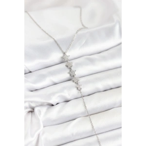 316l Çelik Zincir Gümüş Renk Yıldız Model Y Kolye