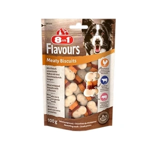 8in1 Flavours Meaty Biscuits Kıtır Köpek Ödül Maması 1 Adet 100 Gr