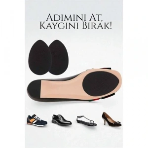 Ayakkabı Tabanına Yapışan Kaydırmaz Ped - Düşme Önleyici, Kendinden Yapışkanlı | Topuklu, Kösele ve Spor Uyumlu