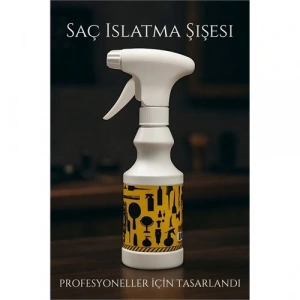 Berber Kuaför Saç Islatma Şişesi 500 ml Valf Sistemli, Geniş Alanlı Sis Püskürtme | Tek Sıkışta Maksimum Etki
