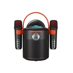 Bluetooth Aile Parti Seti Kablosuz Çift Mikrofon 6 Ses Degıstırme Siyah