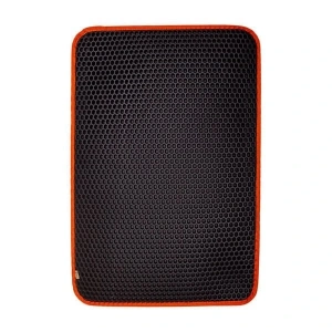 Cattie Altıgen Model Kum Toplayıcı Fonksiyonel Kedi Paspası Large Turuncu 50x75 Cm