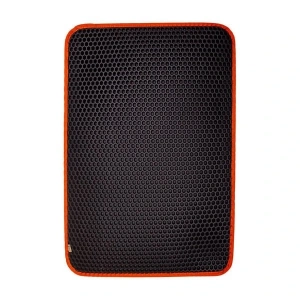 Cattie Altıgen Model Kum Toplayıcı Fonksiyonel Kedi Paspası Medium Turuncu 37x50 Cm